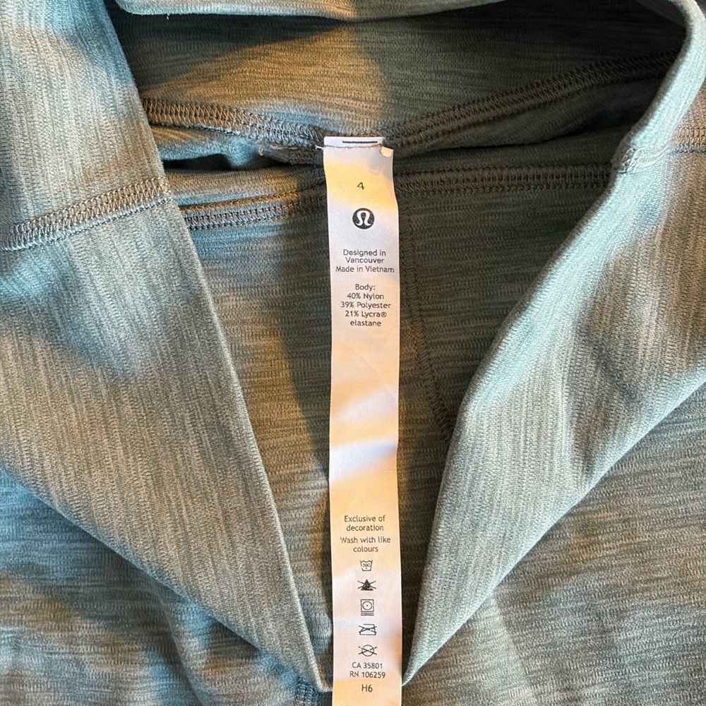 Lululemon Align High-Rise Crop (21in) Heathered Tidewater Teal - Size 4 - Picture 4 of 5